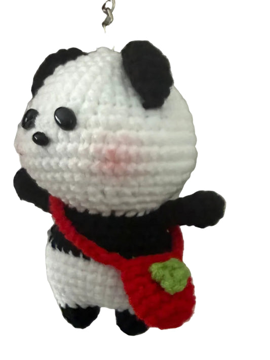Panda with Red Purse