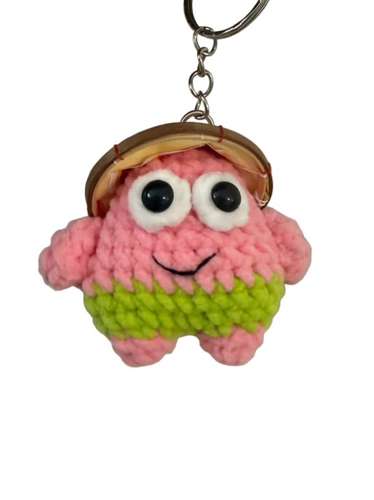 Asian Patrick Star Keychain